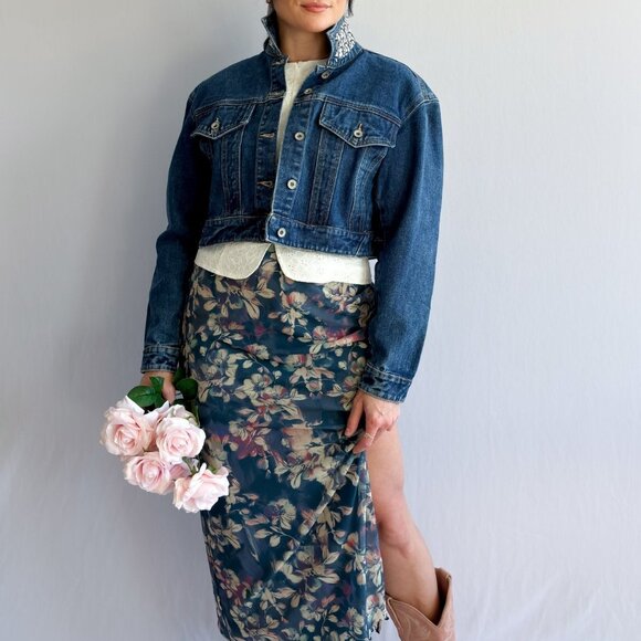 J'adore Jean Jacket Dark Wash Denim - Picture 9 of 16